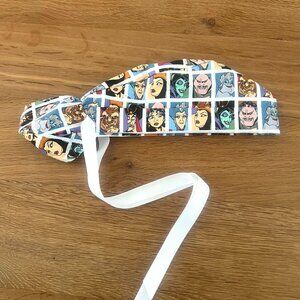 Disney ponytail scrub cap, scrub hat, surgical cap, ponytail scrub hat